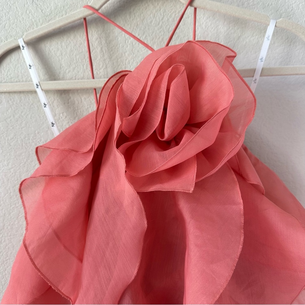 AJE PANDOREA LAYERED MINI DRESS WASHED CORAL SZ AU 14, US 10 - Picture 11 of 12